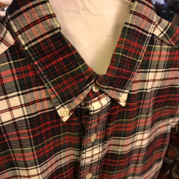 Red Plaid Ralph Lauren Polo Button Up - Medium - Picture 4 of 6